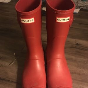 Short Red Hunter Boots
